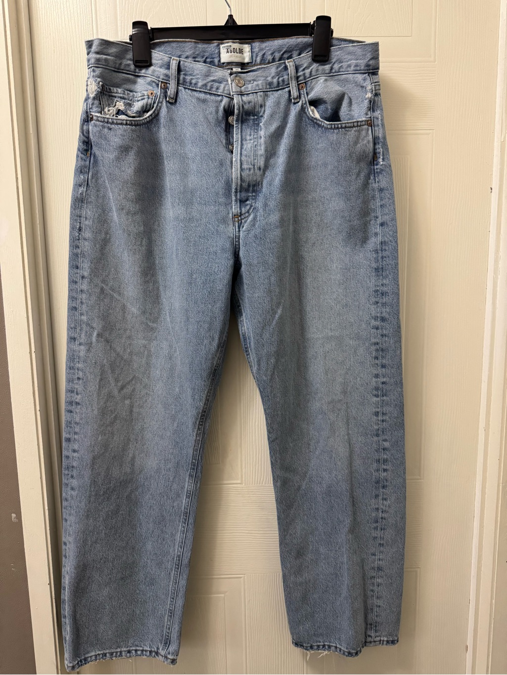 Agolde Light Blue Relaxed Straight Men's Jeans